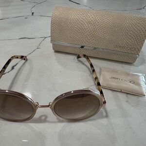 Jimmy Choo Tortoise and Beige Sunglasses